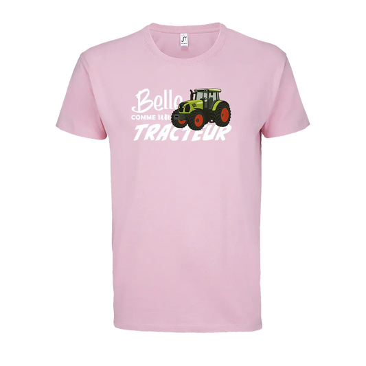 T-shirt Belle Comme Un Tracteur - Personnalisable 🌸