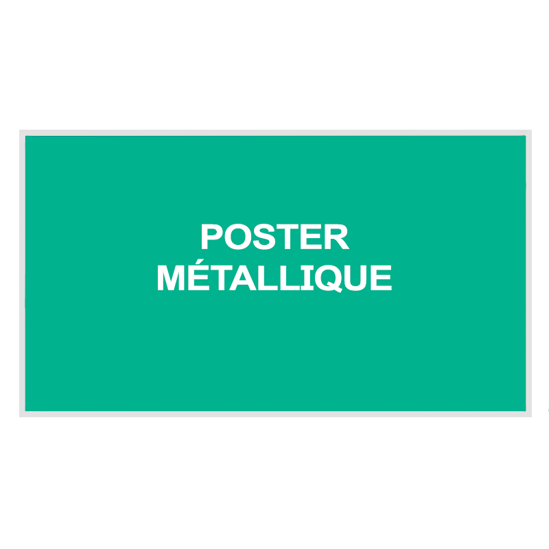 Poster métallique personnalisable