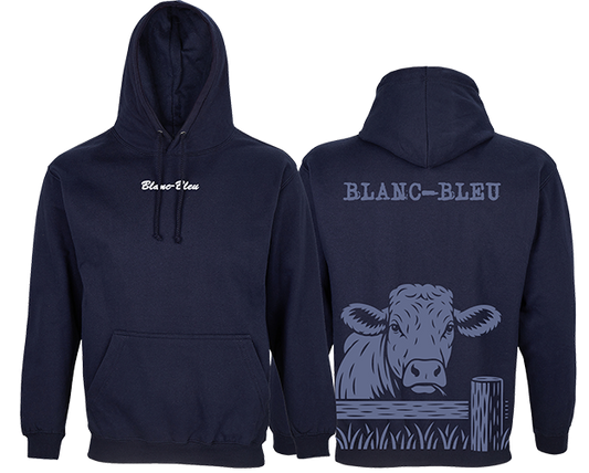 Sweat Vache Blanc-Bleu