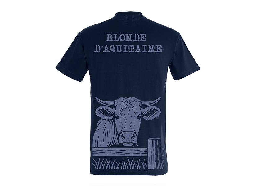 T-shirt Vache Blonde D'aquitaine