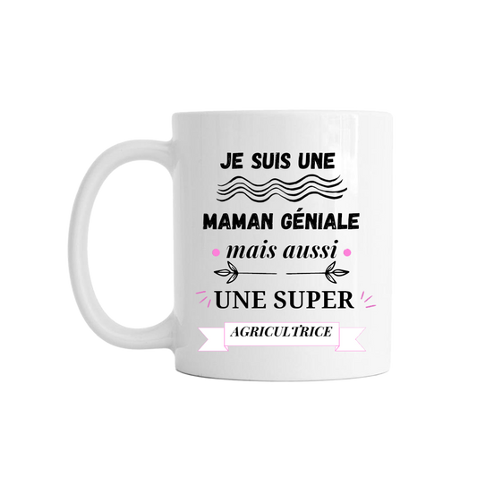 Mug "Maman géniale - Super Agricultrice"