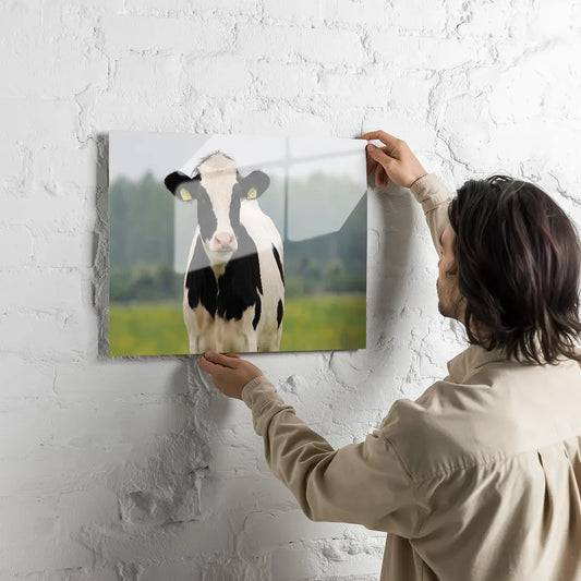 Poster métallique - Vache Prim'Holstein