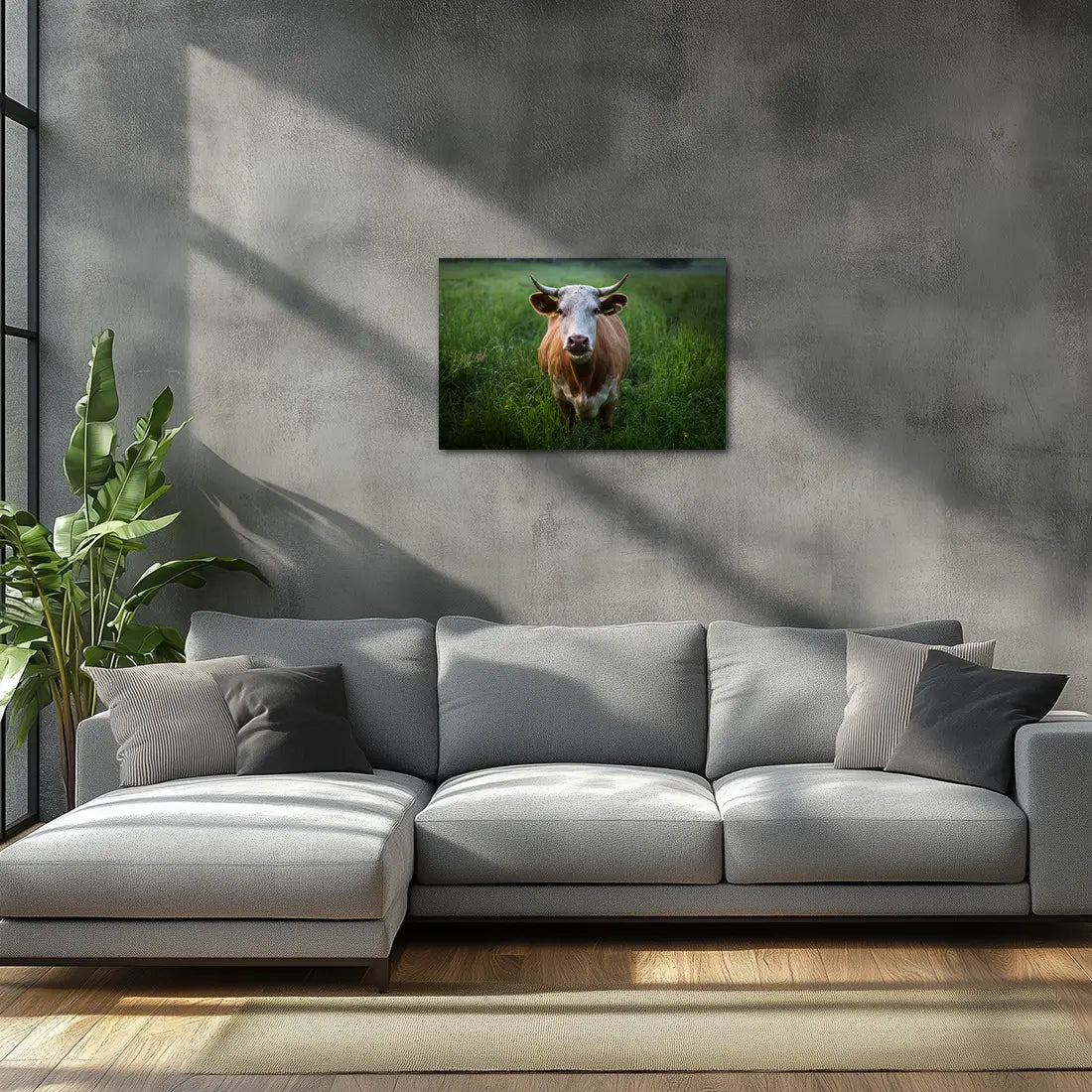 Poster métallique - Vache Simmental