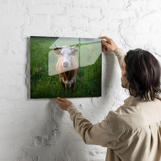 Poster métallique - Vache Simmental