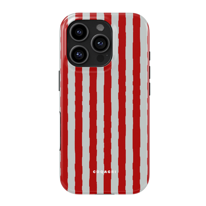Coque Premium - Rouge et Gris