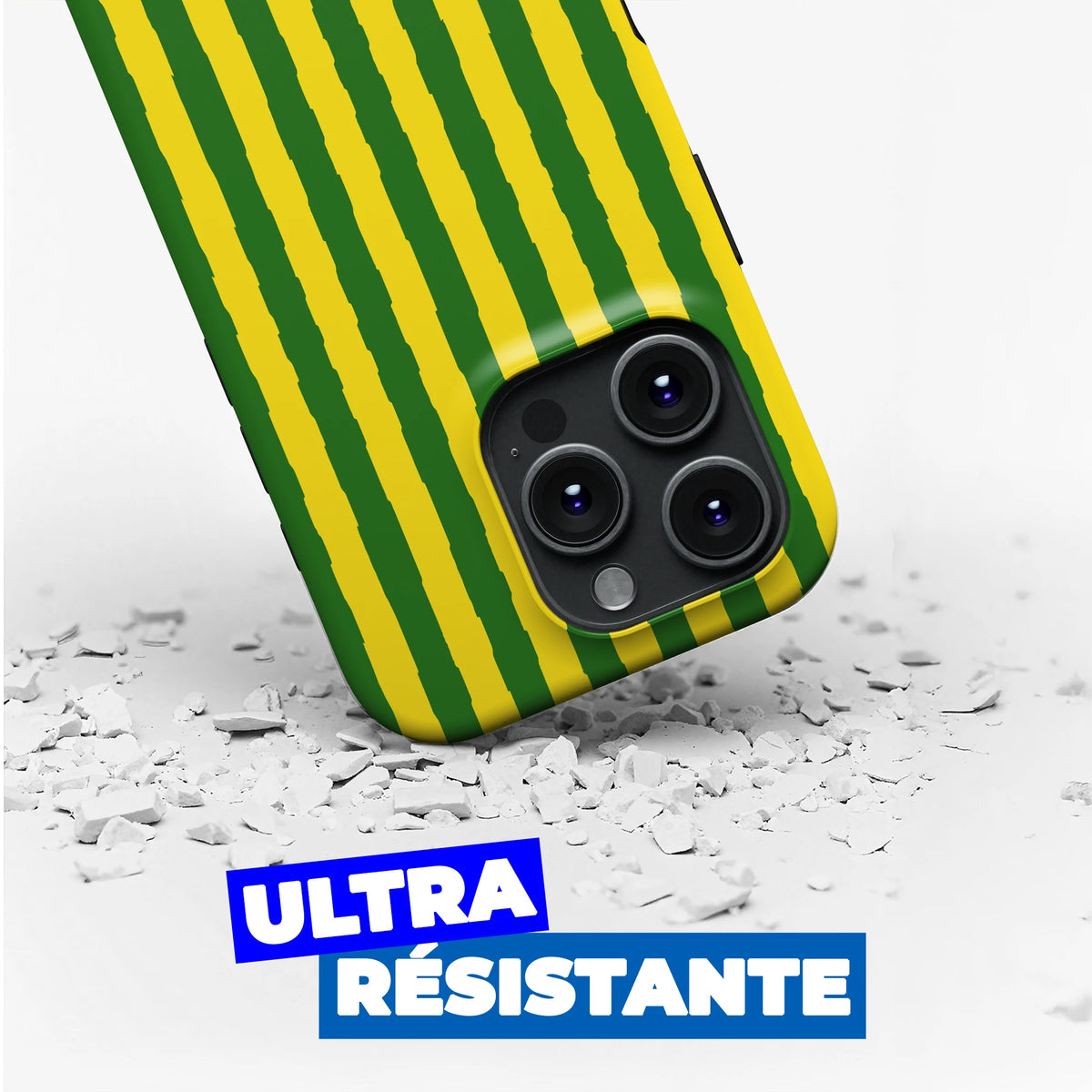Coque - Vert et jaune