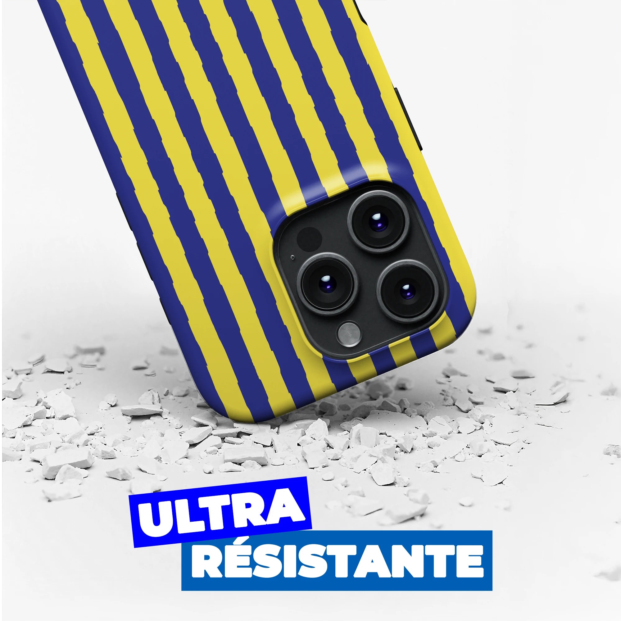 Coque - Bleu et Jaune