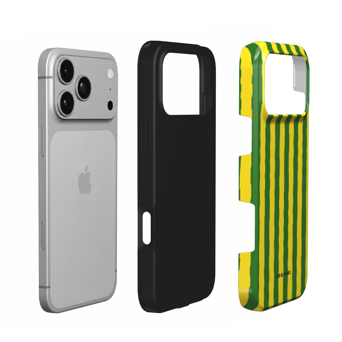 Coque - Vert et jaune