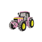Sweat à capuche - John Deere 7710 Rose - détail broderie blanc