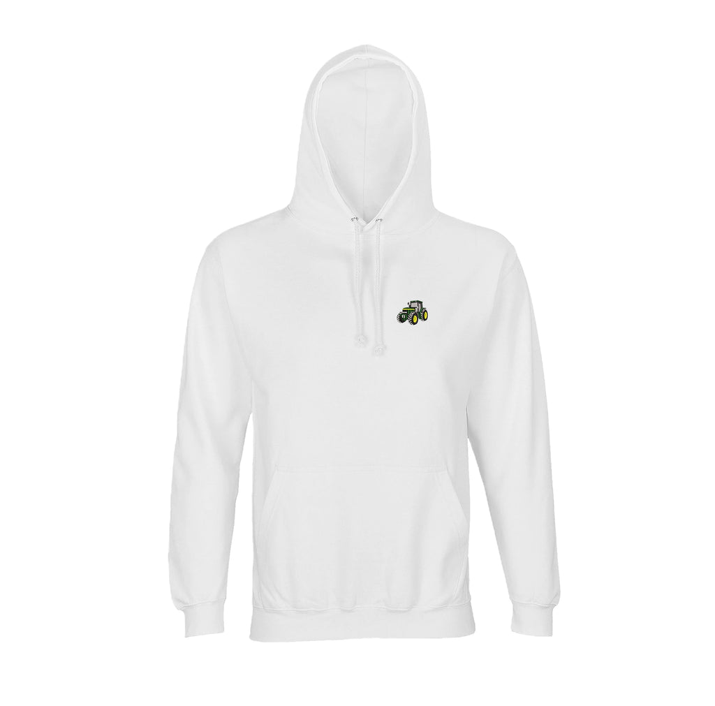 Sweat à capuche - John Deere 7710 Blanc