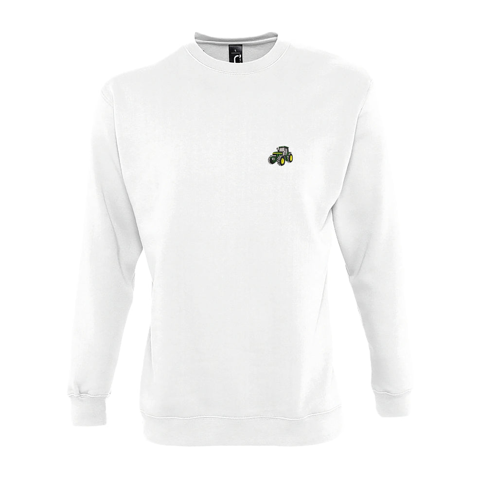 Sweat col rond - John Deere 7710 Blanc