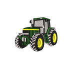 Sweat à capuche - John Deere 7710 - détail broderie blanc