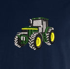 T-shirt - John Deere 7710 - détail broderie bleu marine