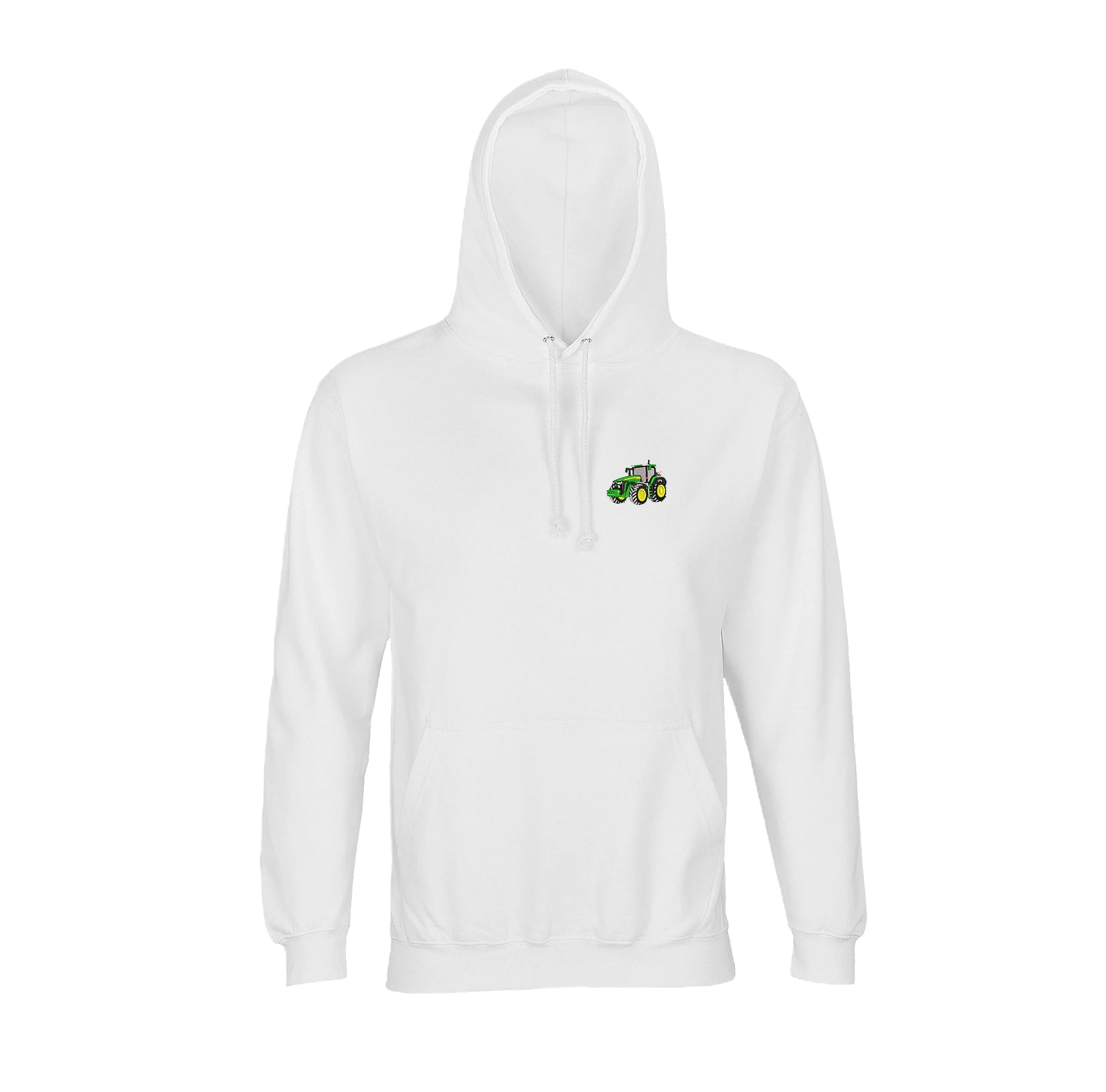 Sweat à capuche - John Deere 8R Blanc