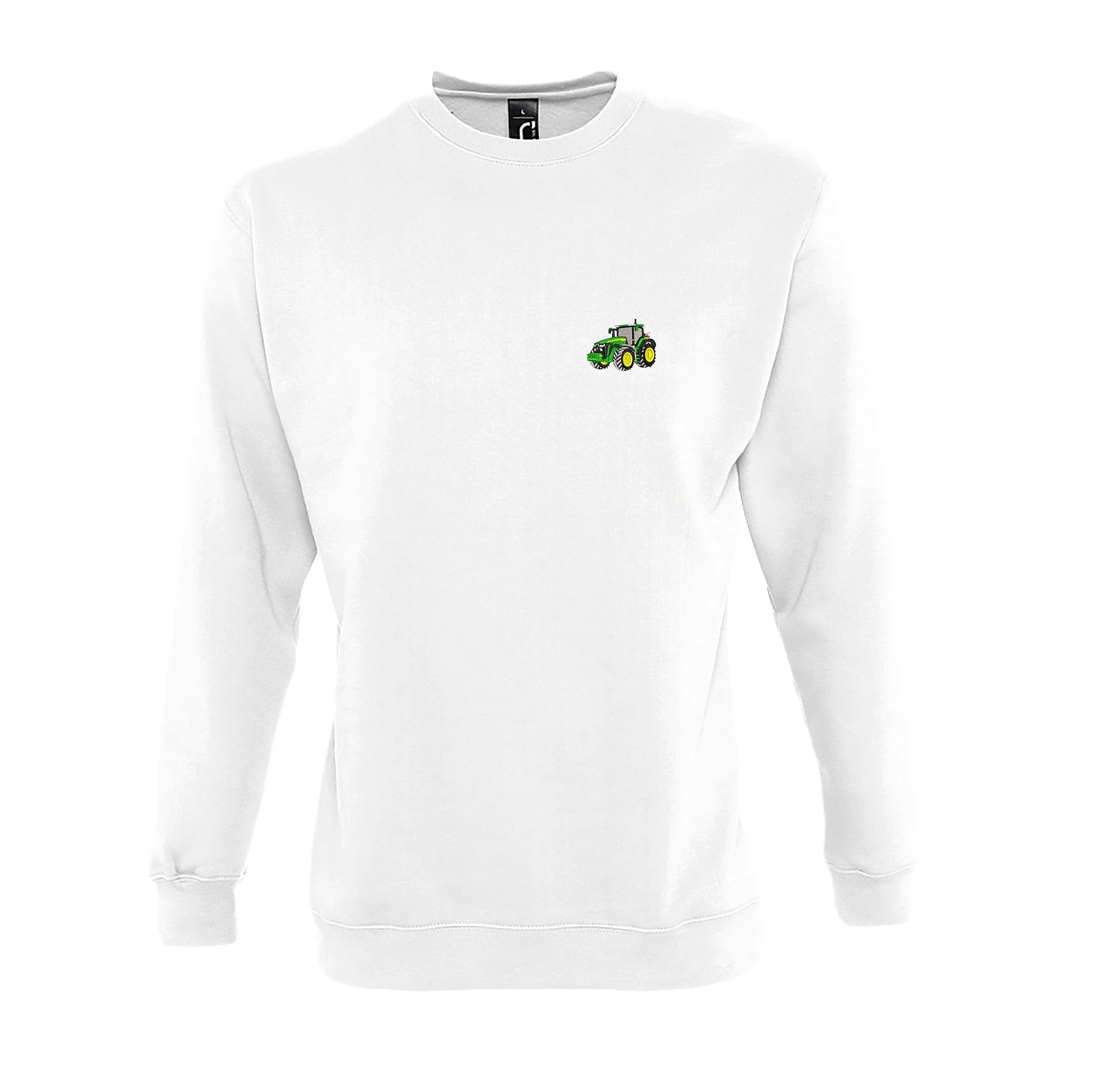 Sweat col rond - John Deere 8R Blanc