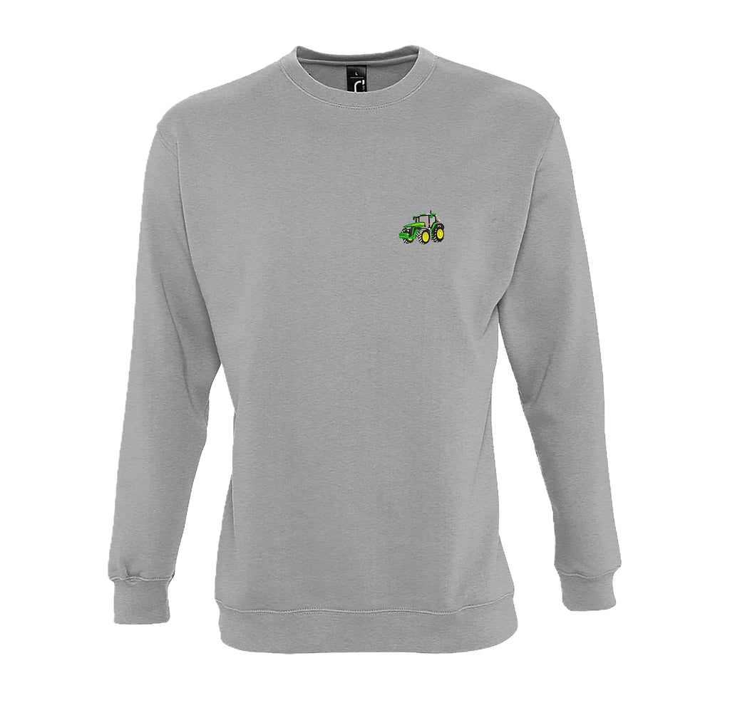 Sweat col rond - John Deere 8R Gris