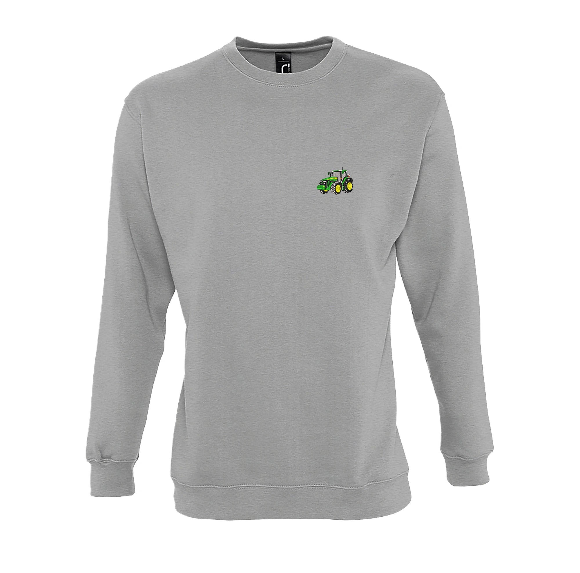 Sweat col rond - John Deere 8R Gris