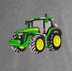 T-shirt - John Deere 8R - détail broderie gris