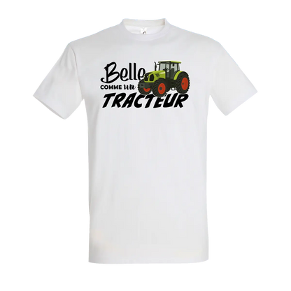 T-shirt Belle Comme Un Tracteur - Personnalisable 🌸