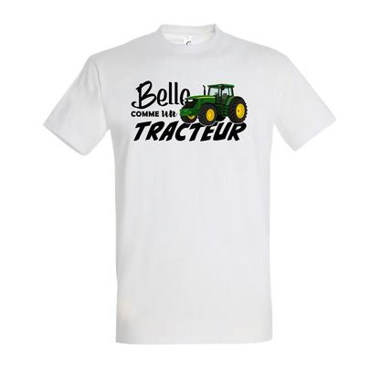 T-shirt Belle Comme Un Tracteur - Personnalisable 🌸