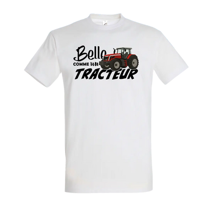 T-shirt Belle Comme Un Tracteur - Personnalisable 🌸
