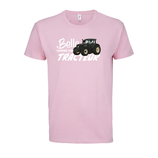 T-shirt Belle Comme Un Tracteur - Personnalisable 🌸