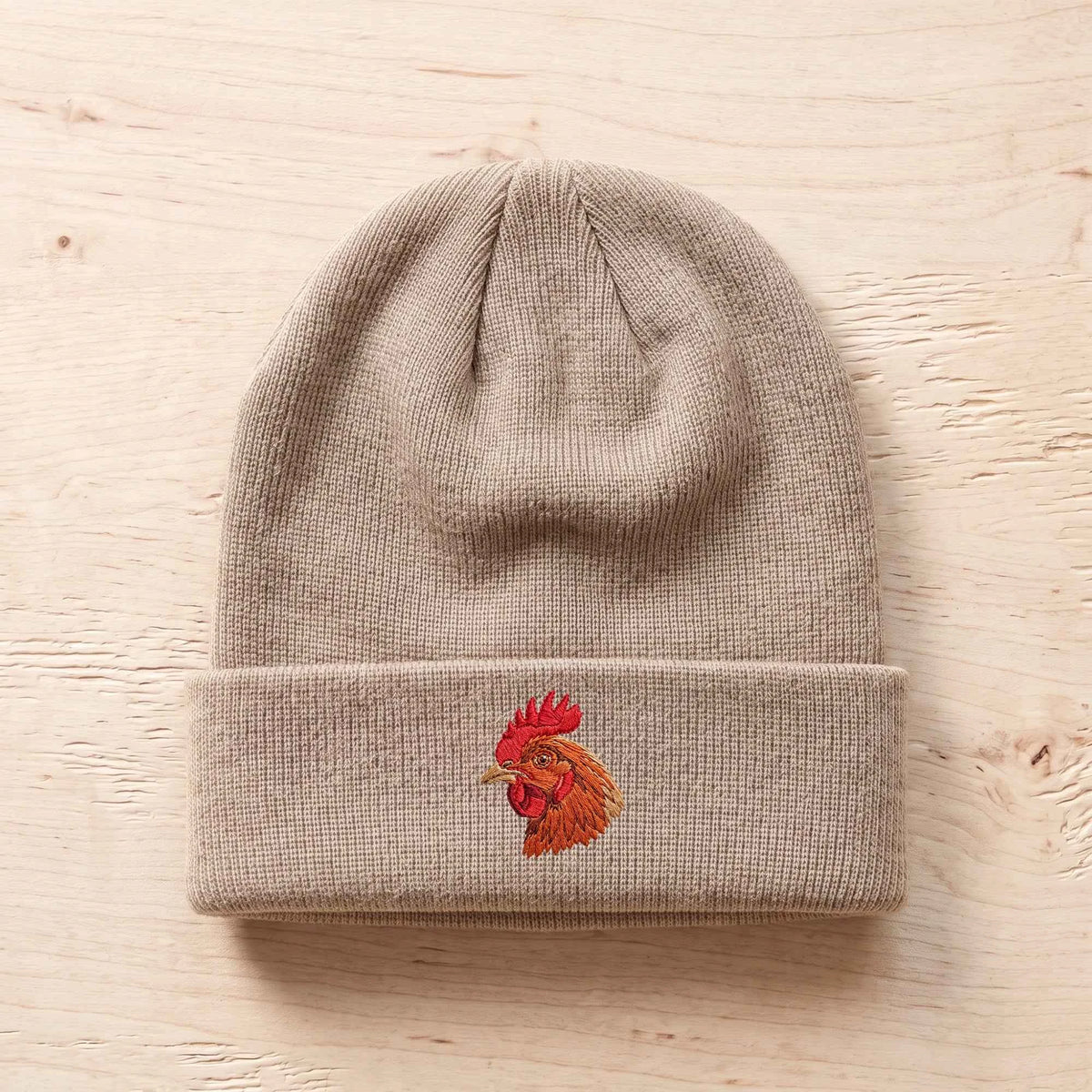 Bonnet brodé - Poule