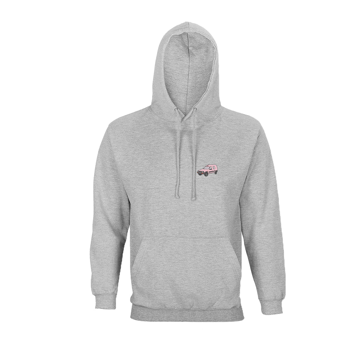 Sweat à capuche - C15 Rose Gris