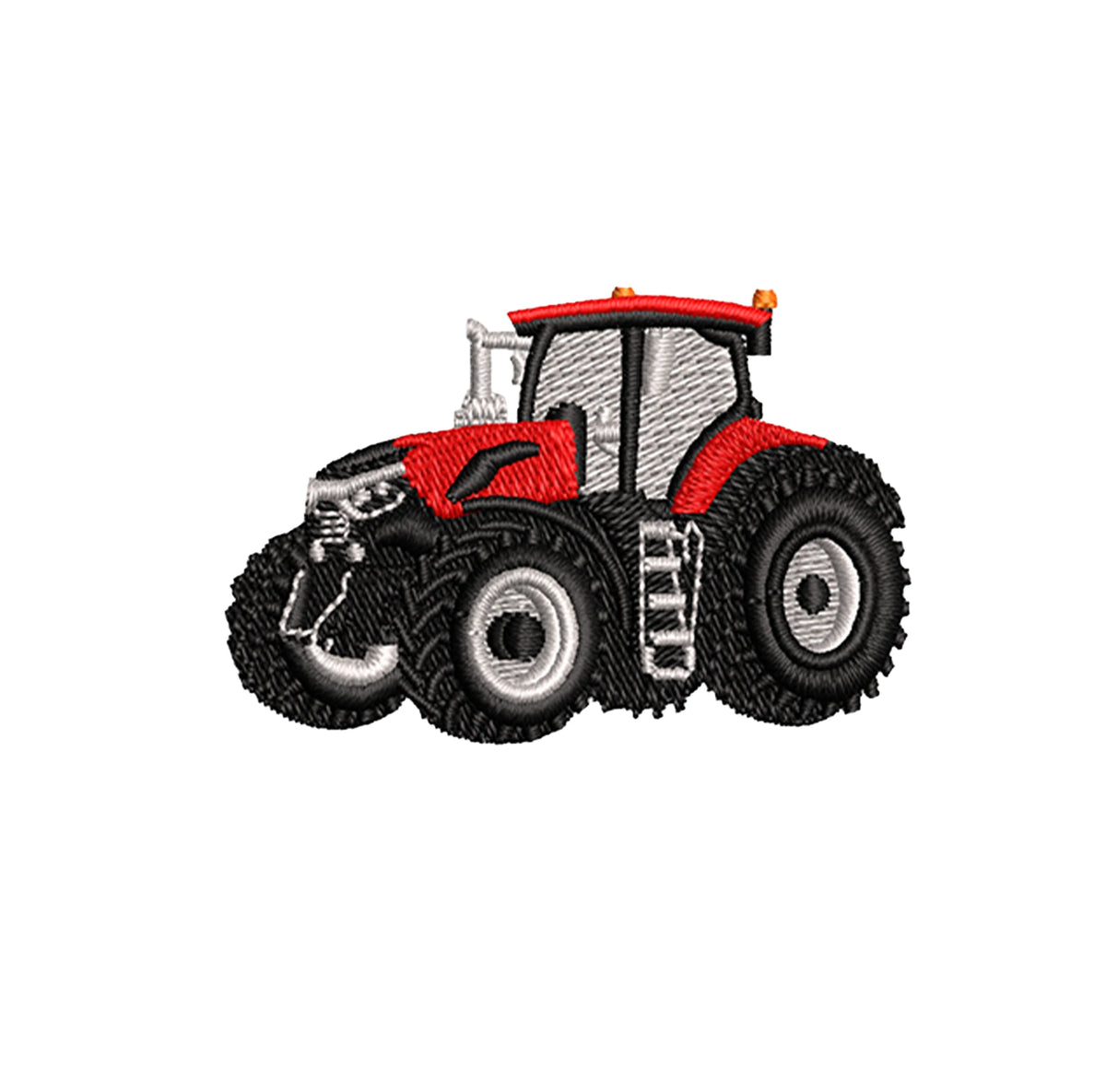 Sweat à capuche - Case IH - détail broderie blanc