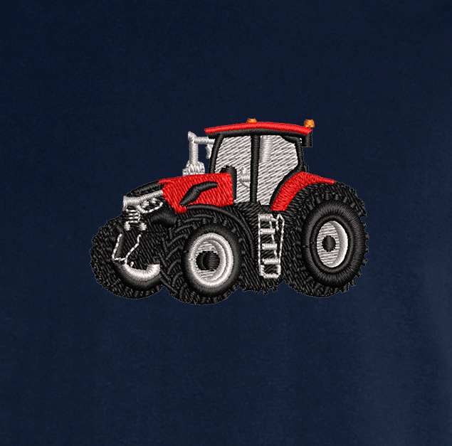 Polo - Case IH - détail broderie bleu marine