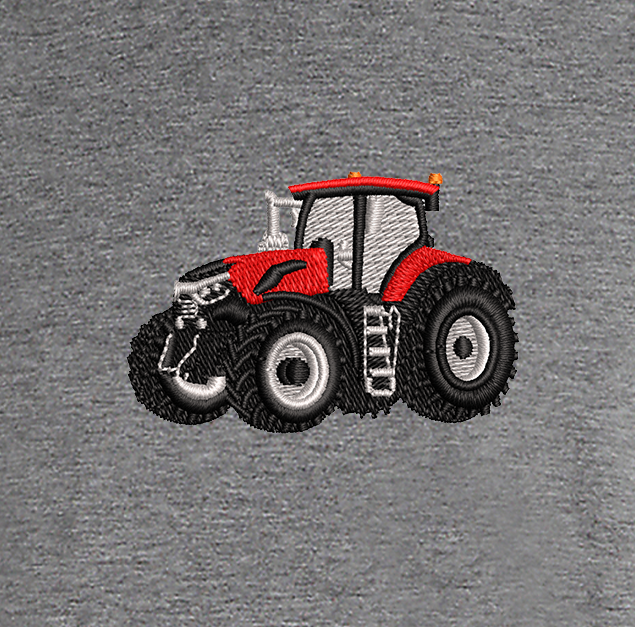 Polo - Case IH - détail broderie gris