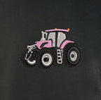 Sweat col rond - Case IH Rose - détail broderie anthracite