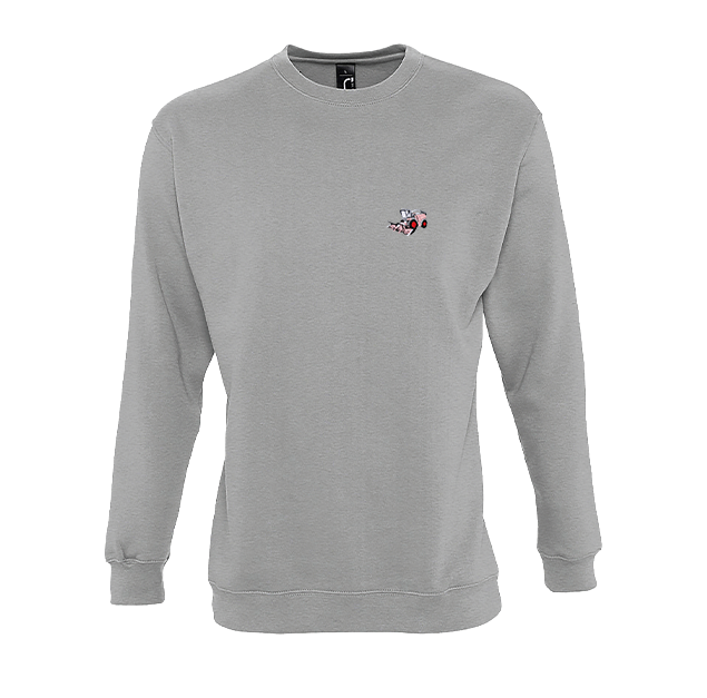 Sweat col rond - Claas Jaguar 960 Rose Gris