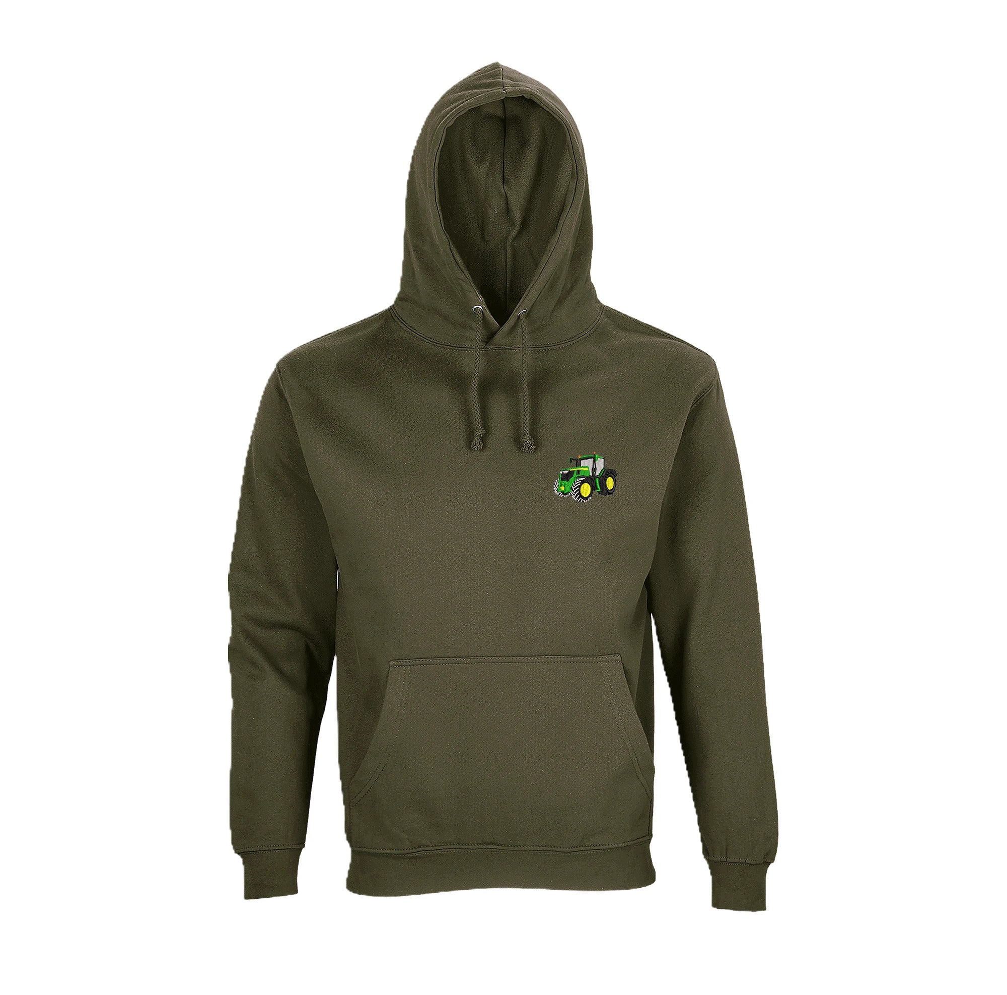 Sweat à capuche - John Deere 6R250 Kaki