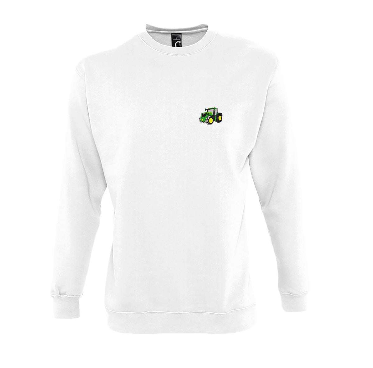Sweat col rond - John Deere 6R250 Blanc