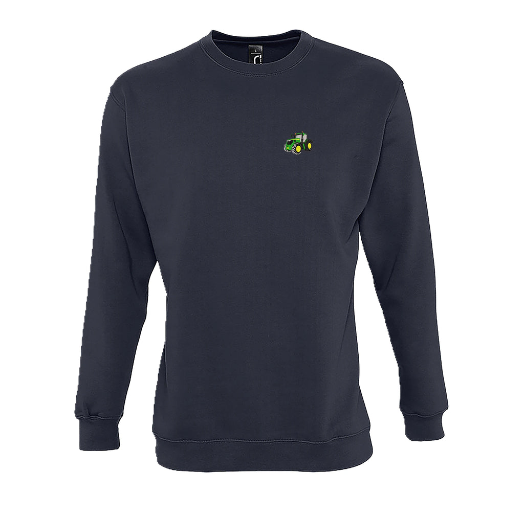 Sweat col rond - John Deere 6R250 Bleu Marine