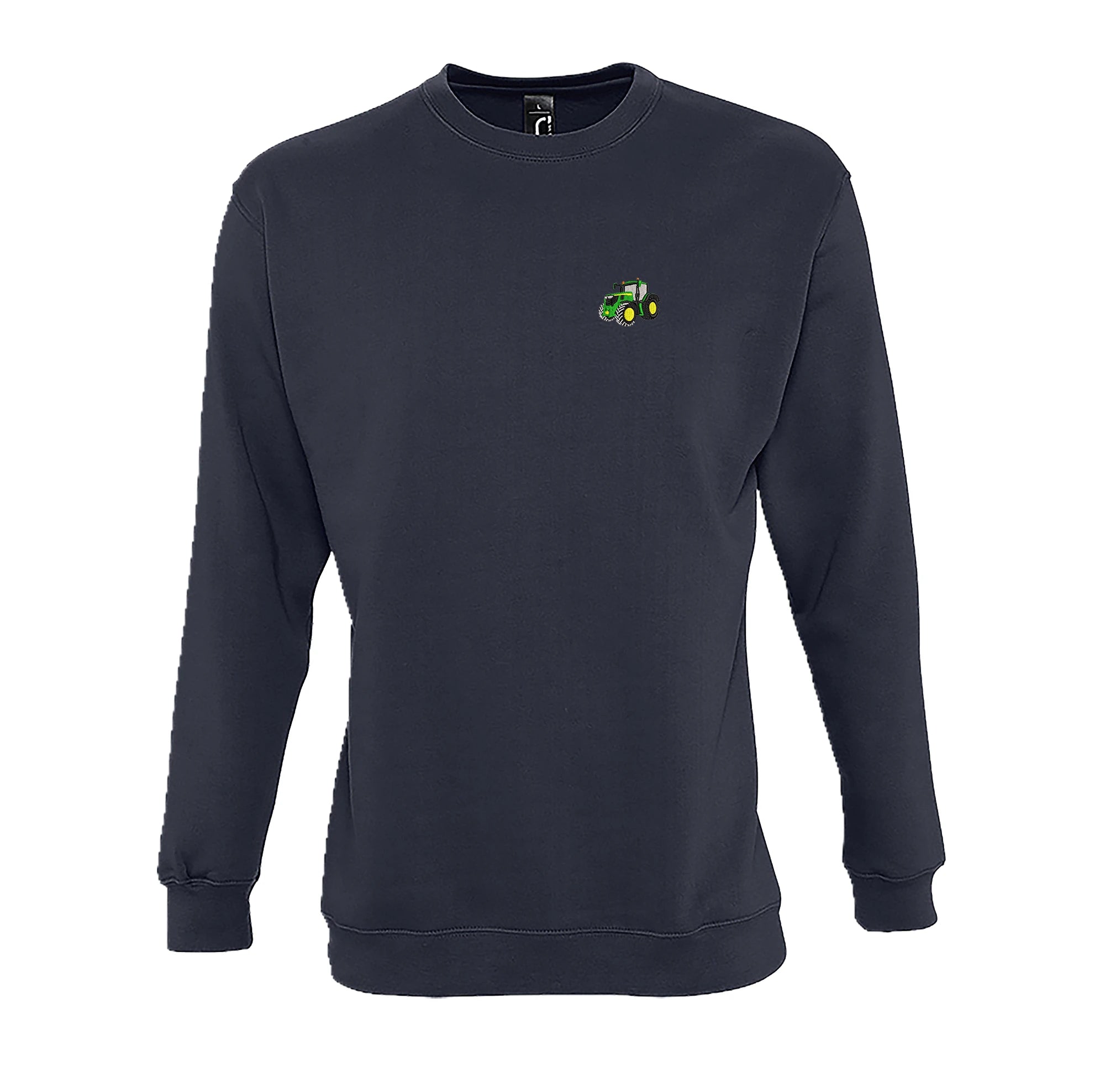 Sweat col rond - John Deere 6R250 Bleu Marine