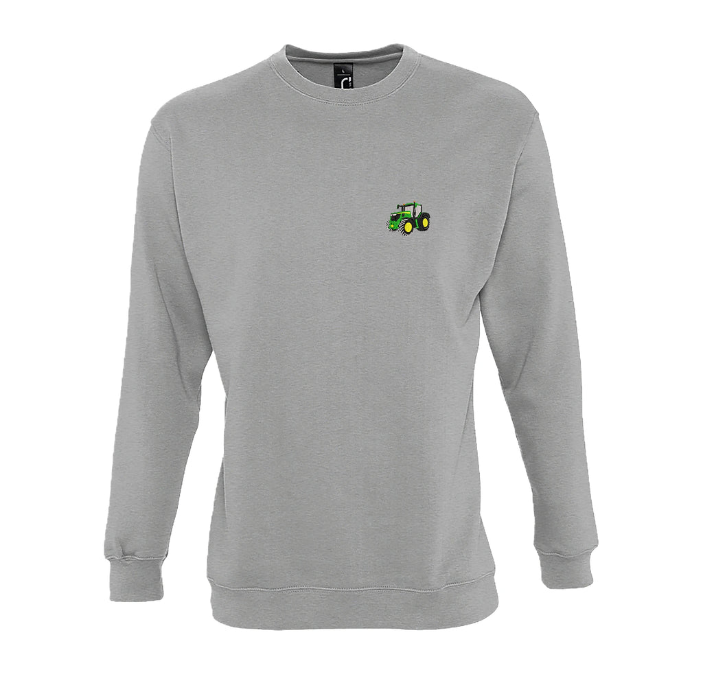Sweat col rond - John Deere 6R250 Gris