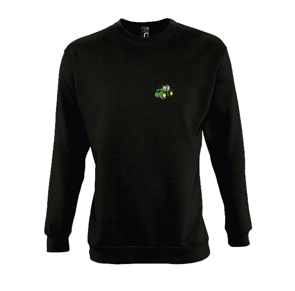 Sweat col rond - John Deere 6R250 Noir