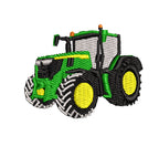 Sweat à capuche - John Deere 6R250 - détail broderie blanc