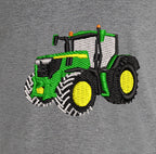 T-shirt - John Deere 6R250 - détail broderie gris