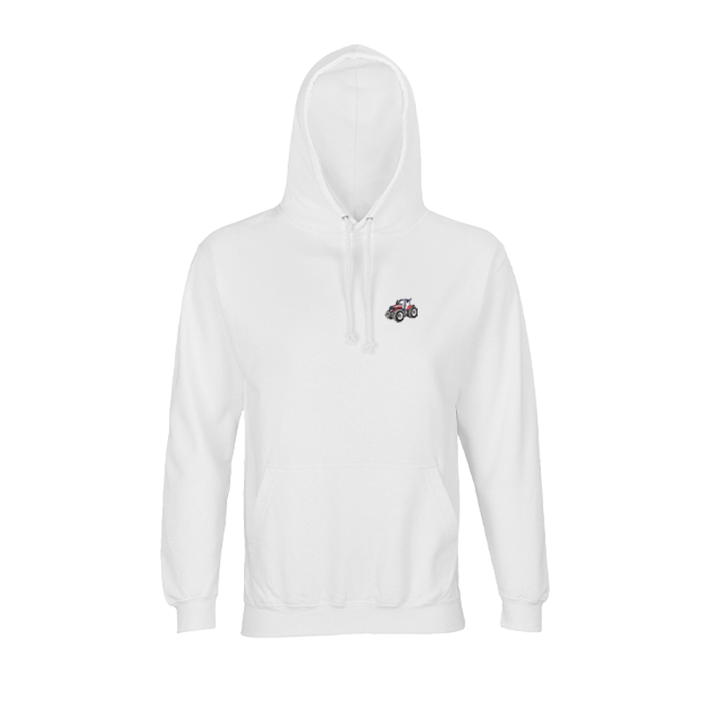 Sweat à capuche - Massey Ferguson 7700 Blanc