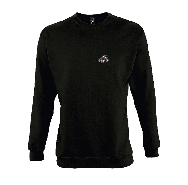 Sweat col rond - Massey Ferguson 7700 Noir