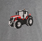 Sweat à capuche - Massey 8S - détail broderie gris