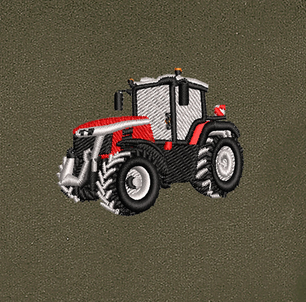 Sweat à capuche - Massey 8S - détail broderie kaki