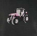 Sweat col rond - Massey 8S Rose - détail broderie anthracite