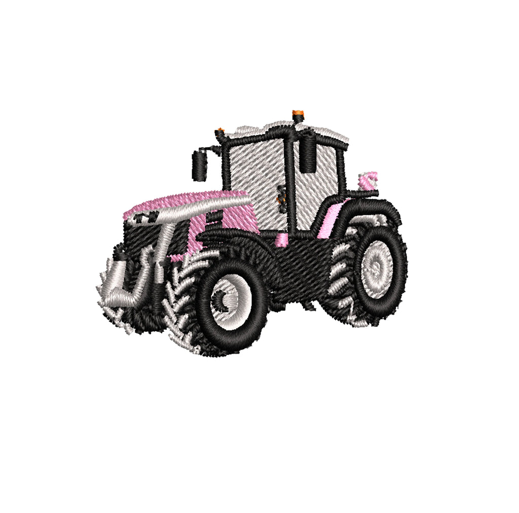 Sweat à capuche - Massey 8S Rose - détail broderie blanc