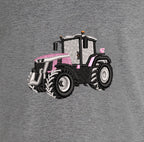 Sweat à capuche - Massey 8S Rose - détail broderie gris