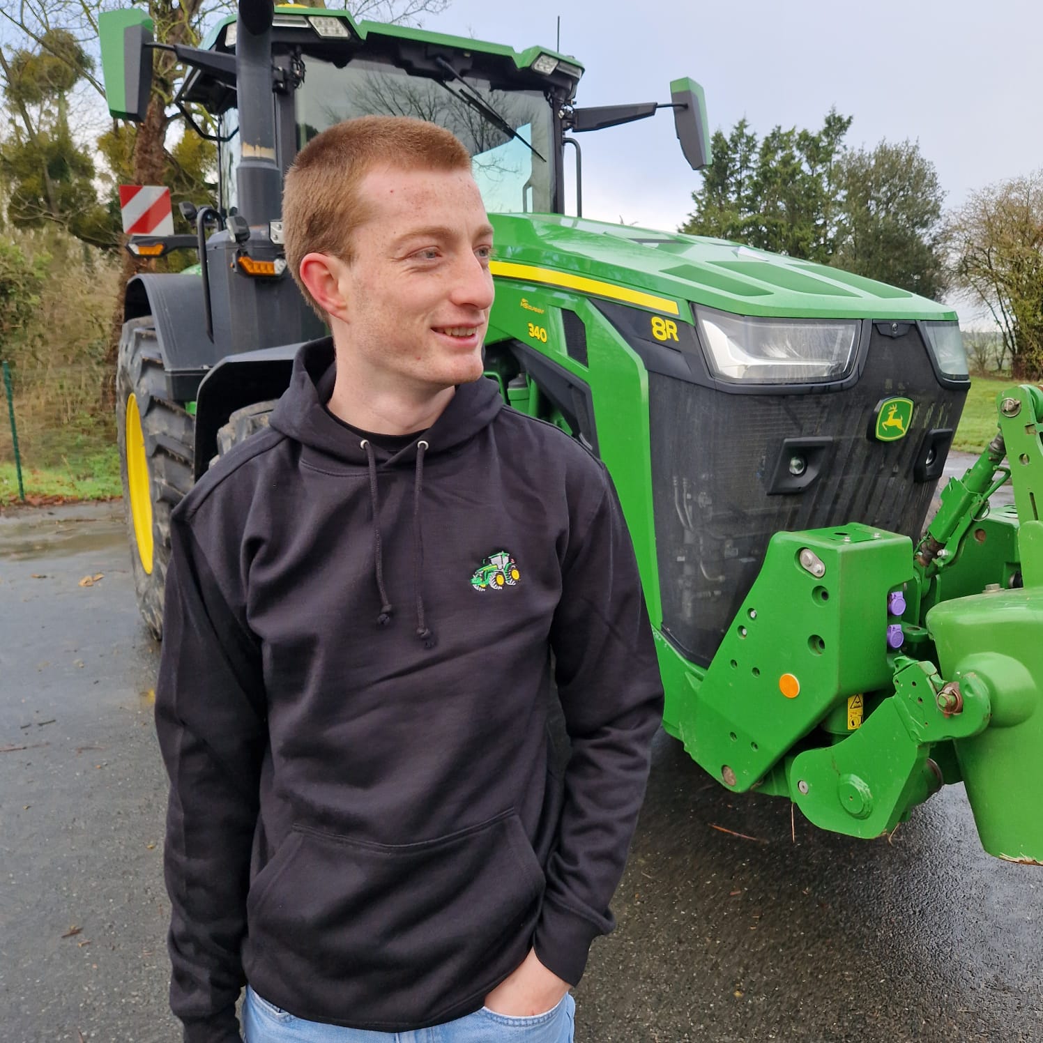 Sweat à capuche - John Deere 8R