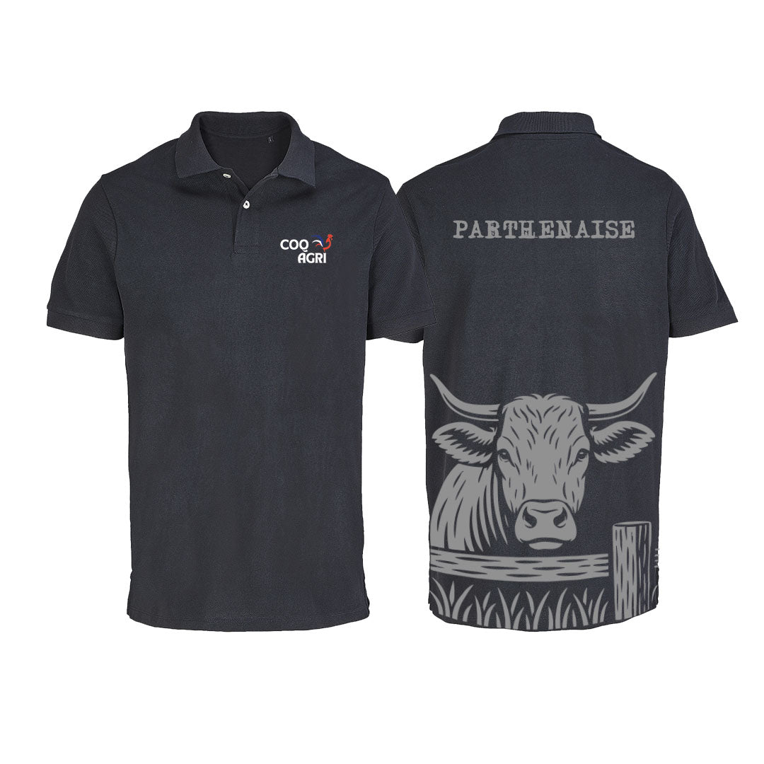 Polo vache Parthenaise